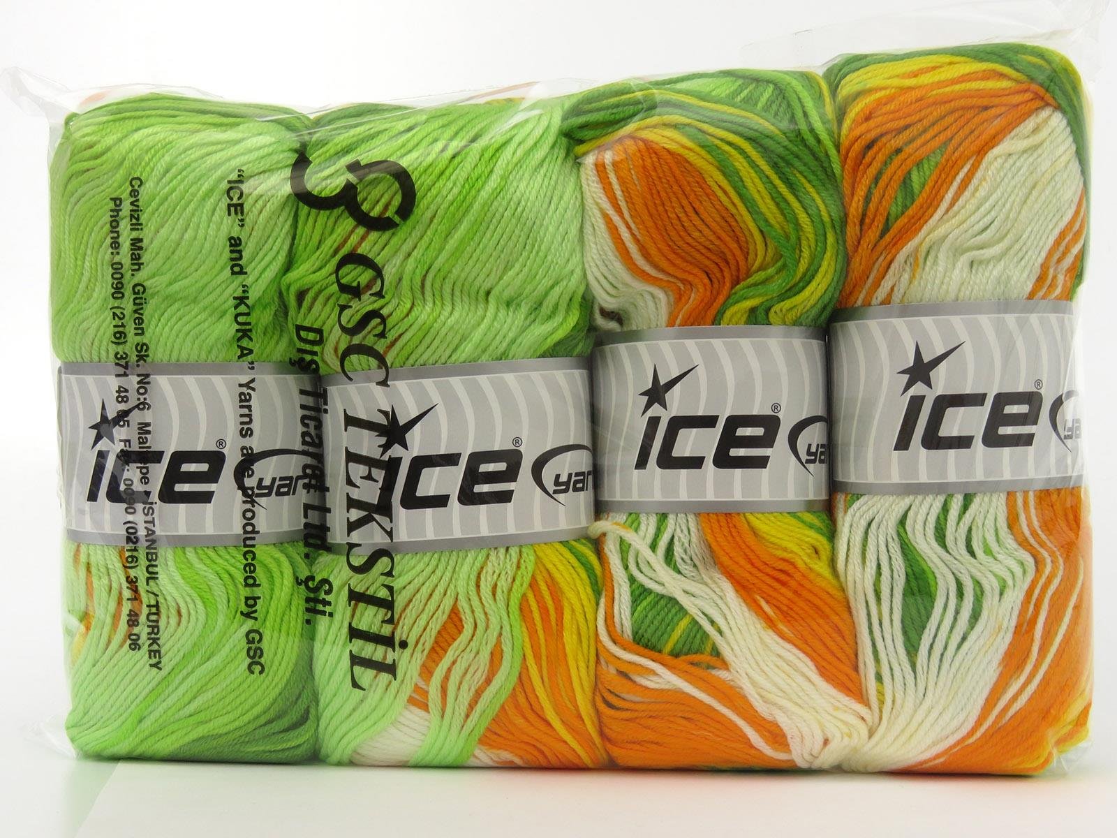 AntiPilling Magic White, Orange, Yellow, Green Shades