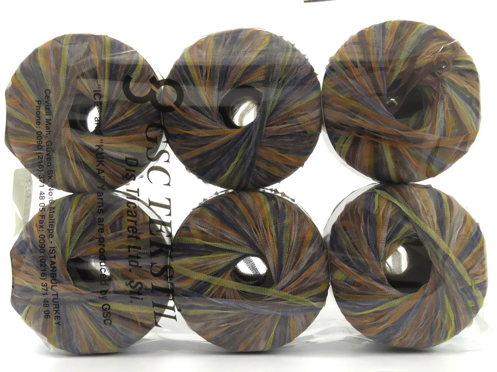 Aria Fresca Green, Orange, Gold, Brown Shades