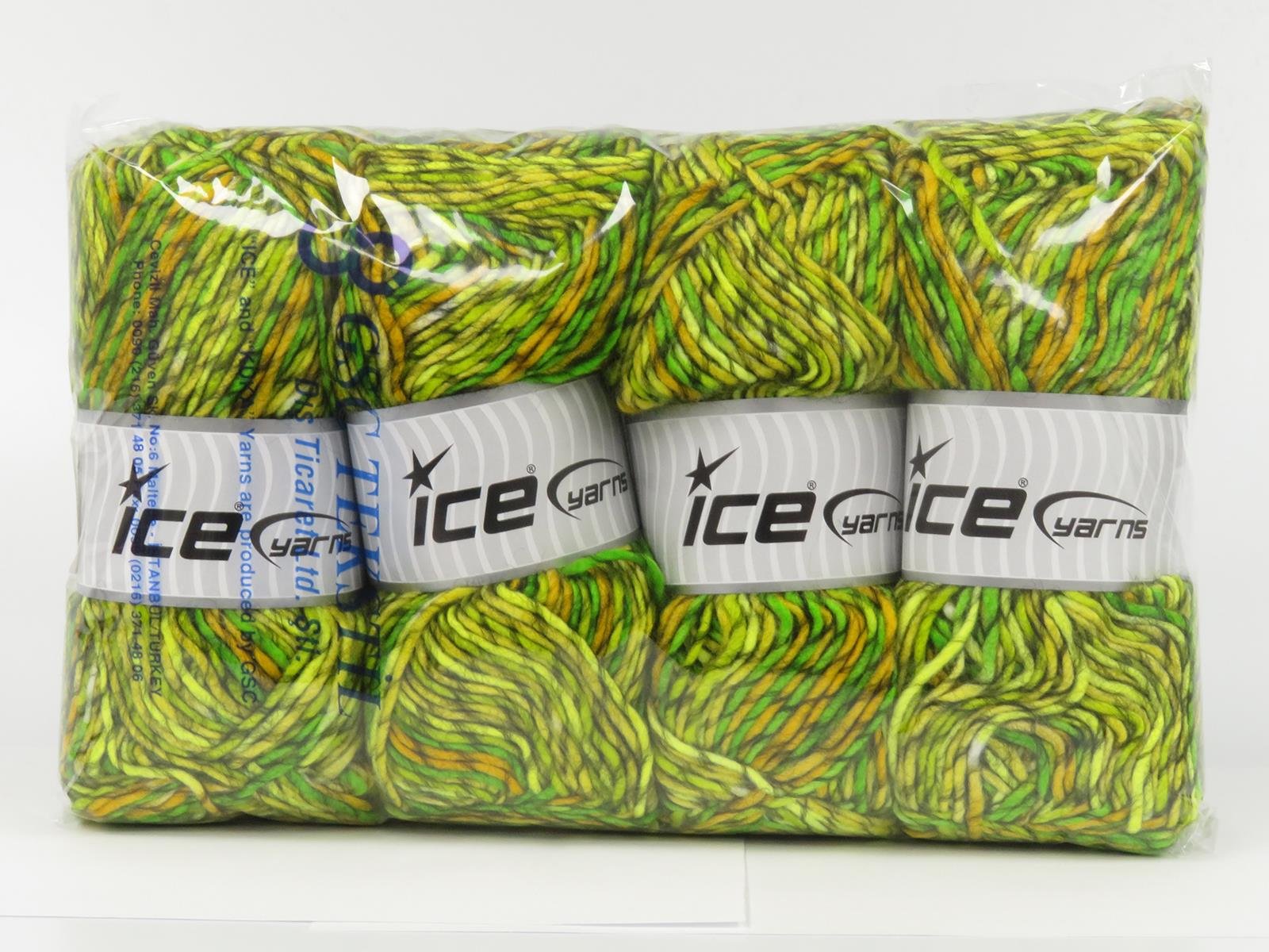 Armonia Lana Black, Gold, Green Shades