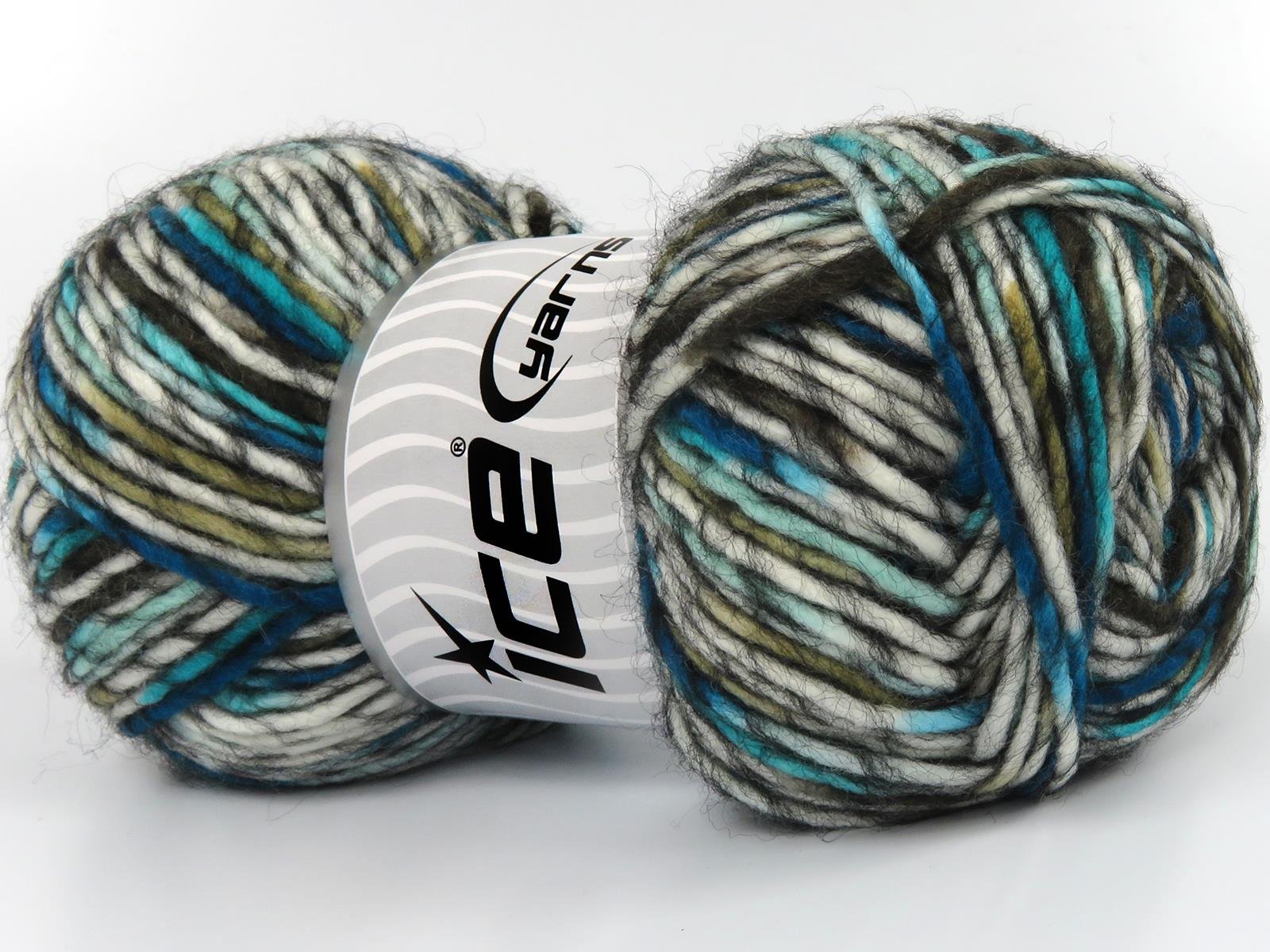 Armonia Lana Black, White, Turquoise, Grey, Beige