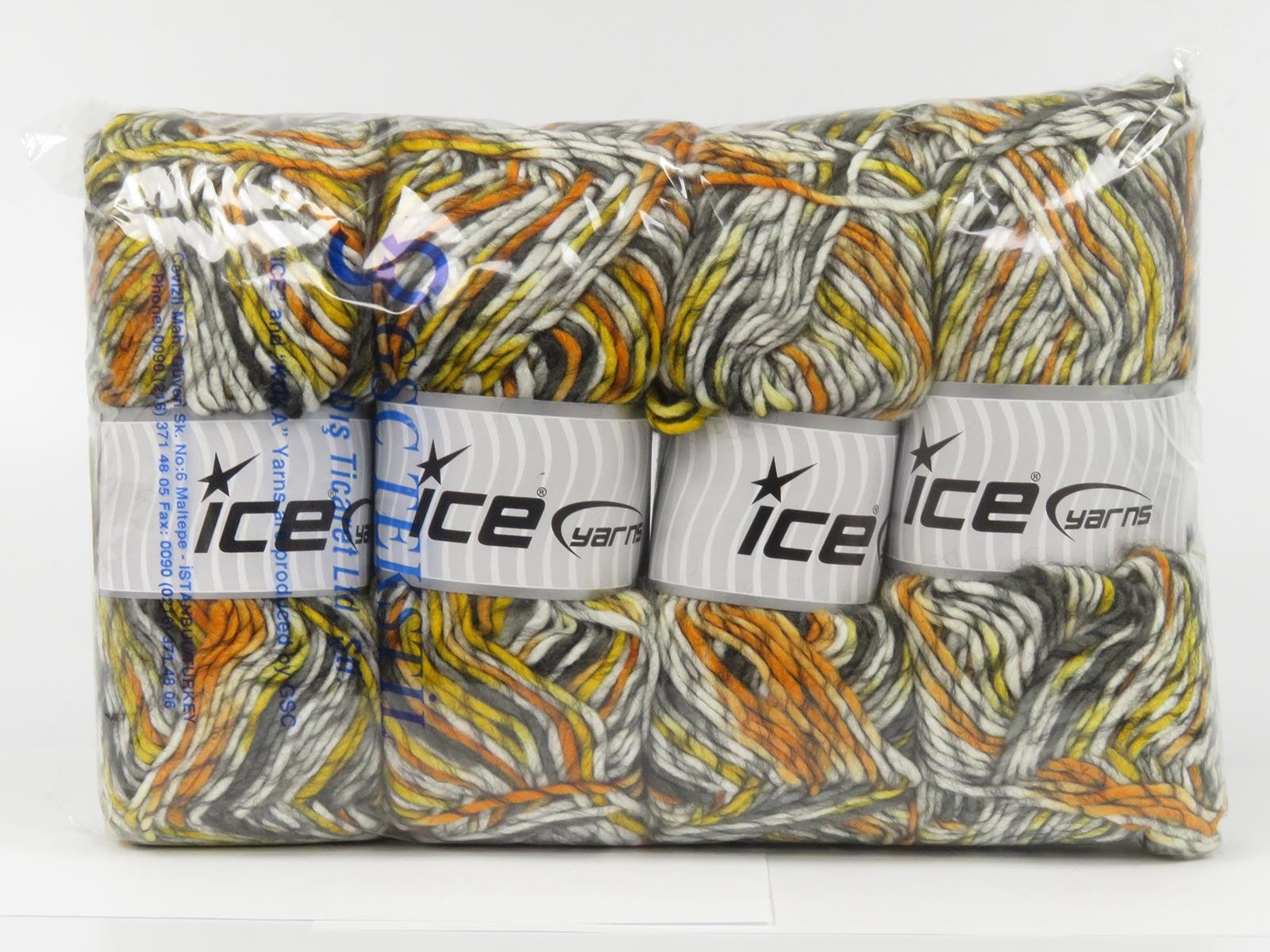 Armonia Lana Black, White, Yellow, Grey, Gold