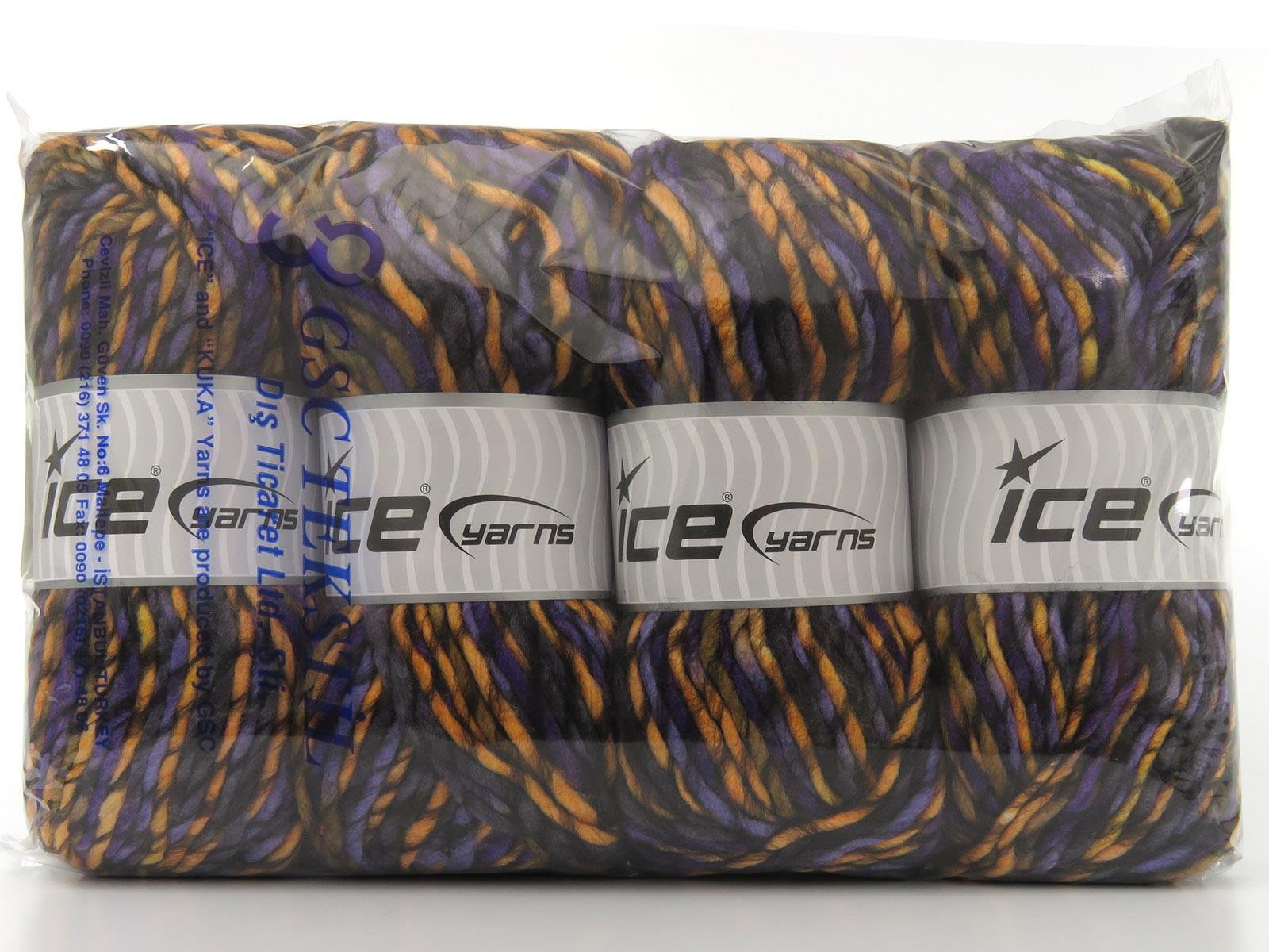 Armonia Lana Bulky Brown, Black, Purple Shades, Salmon Shades