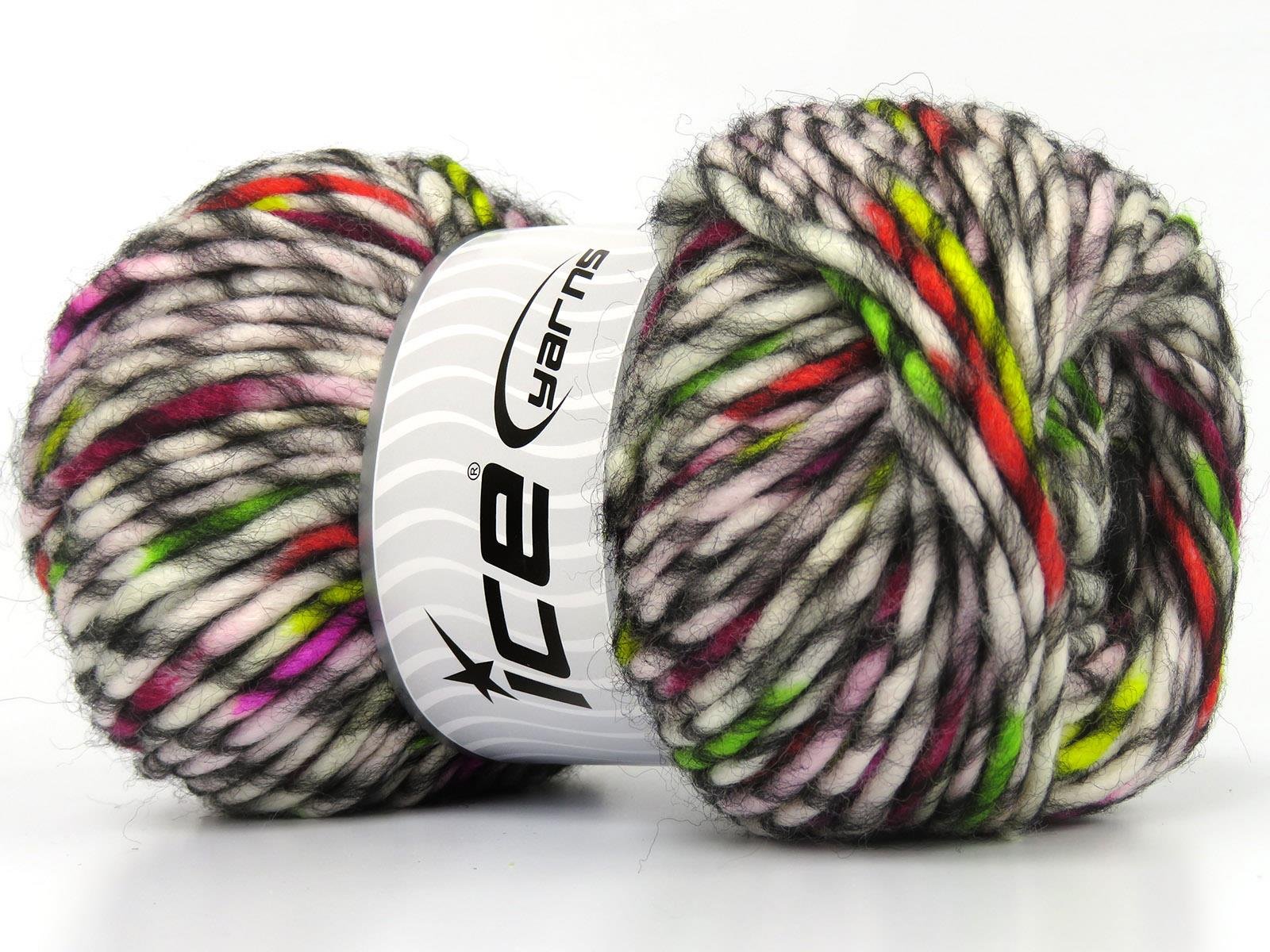 Armonia Lana Bulky Green, Black, White, Red, Yellow, Fuchsia