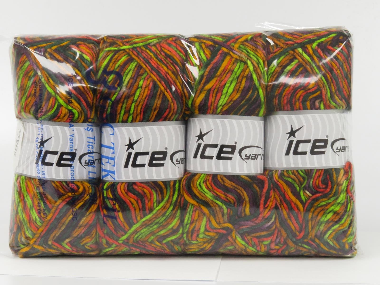 Armonia Lana Maroon, Green Shades, Gold Shades