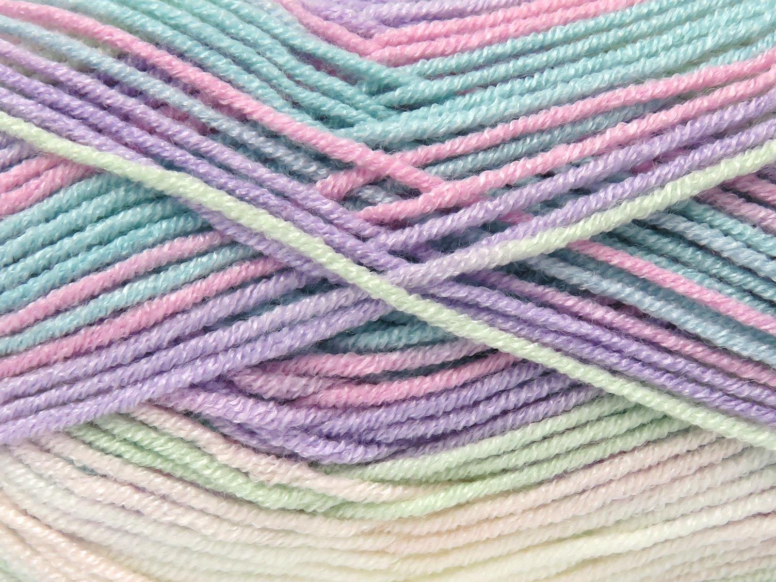 Baby Bamboo Magic Pembe, Beyaz, Yeşil Tonları, Açık Lila