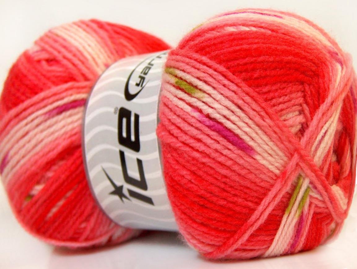 Baby Design Green, Pink, White, Red