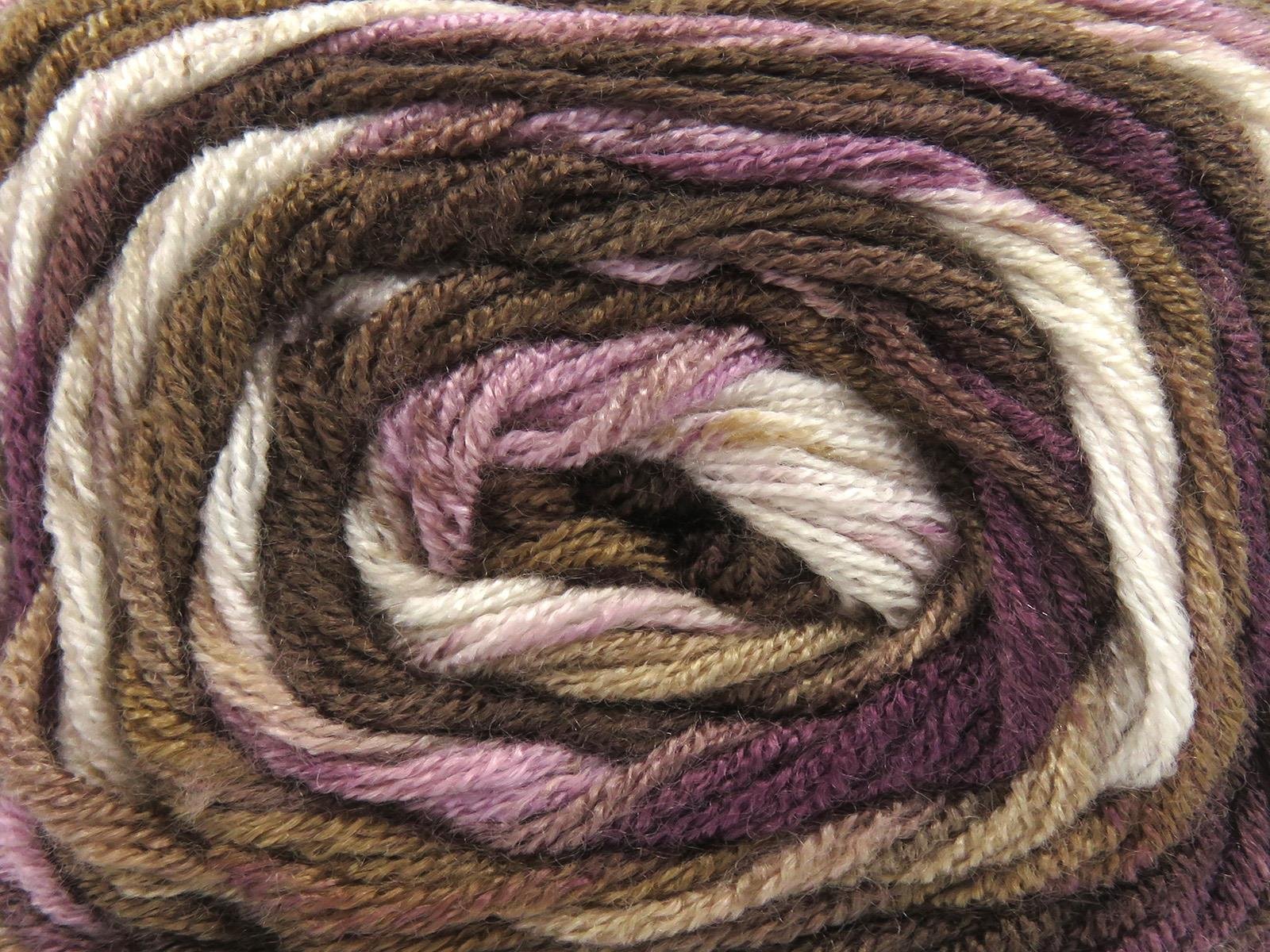 Baby Dream Batik White, Brown Shades, Purple Shades