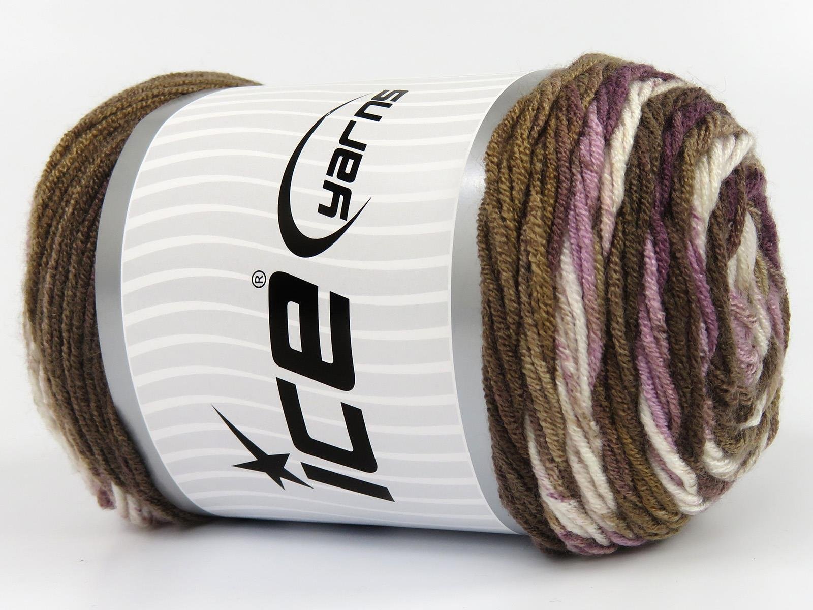 Baby Dream Batik White, Brown Shades, Purple Shades