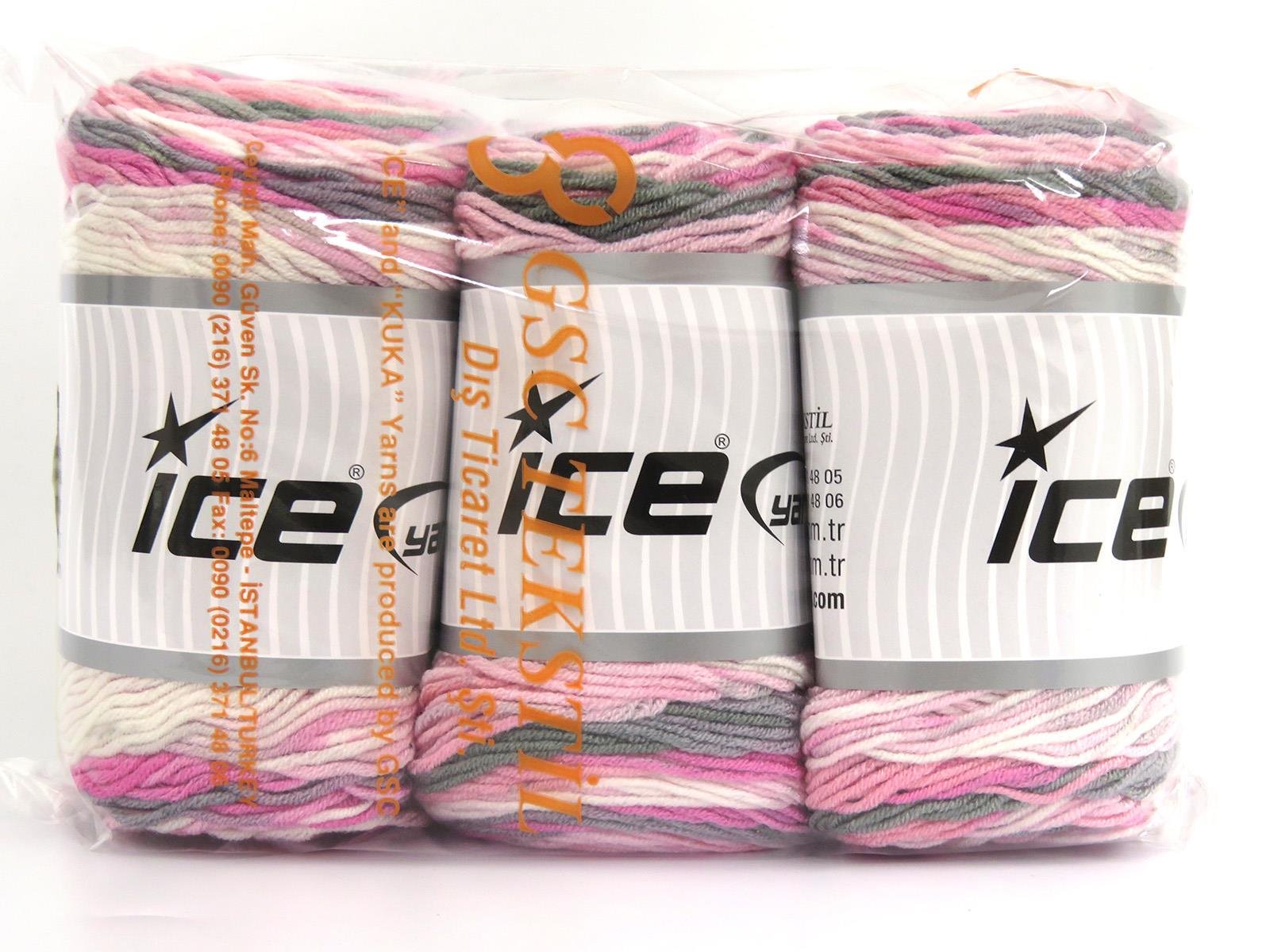 Baby Dream Batik White, Pink Shades, Grey Shades