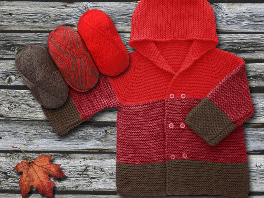 Baby Ombre Brown, Red