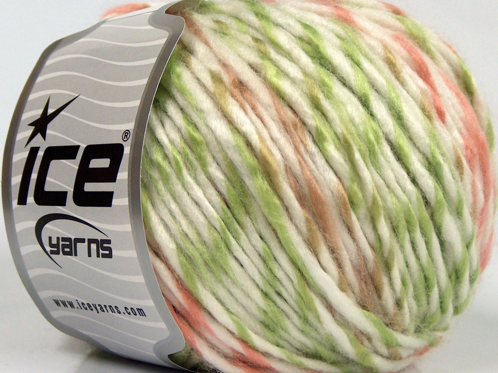 Baby Twist Green, White, Camel, Salmon