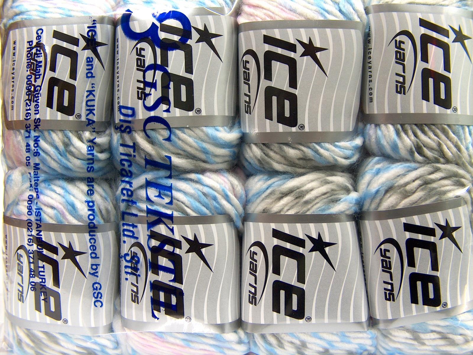 Baby Twist Pink, Blue, White, Light Grey