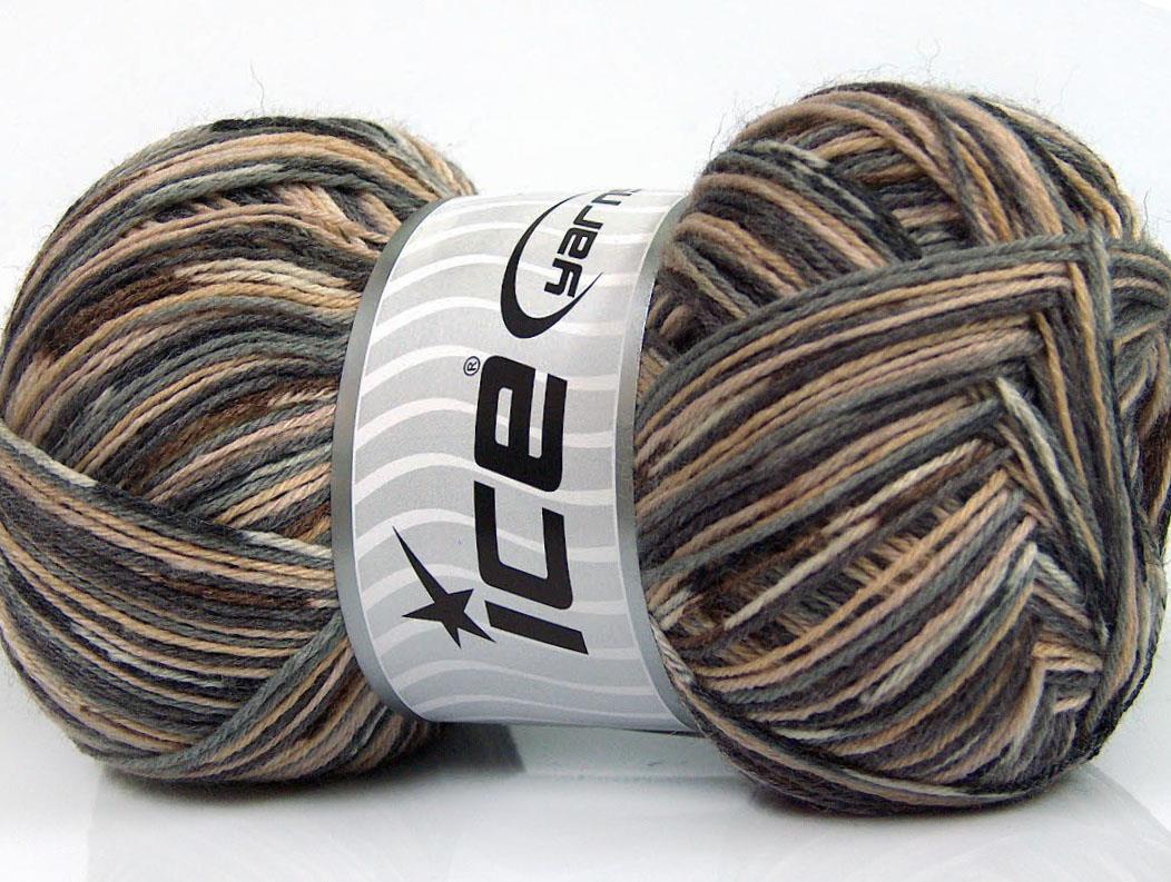 Bamboo Sock Brown, Grey, Camel