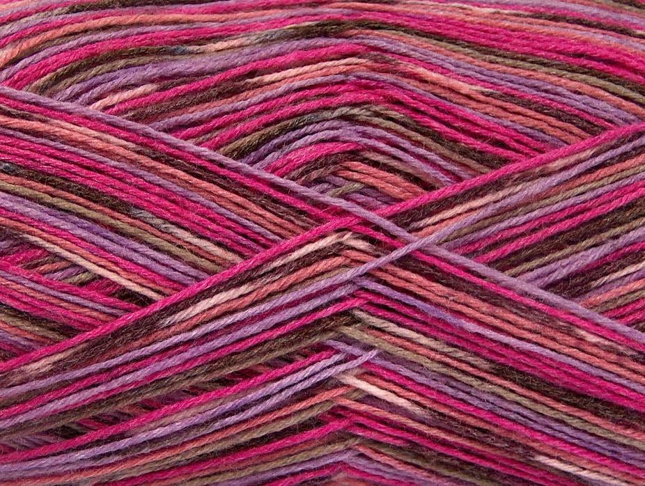Bamboo Sock Brown, Lilac, Pink Shades