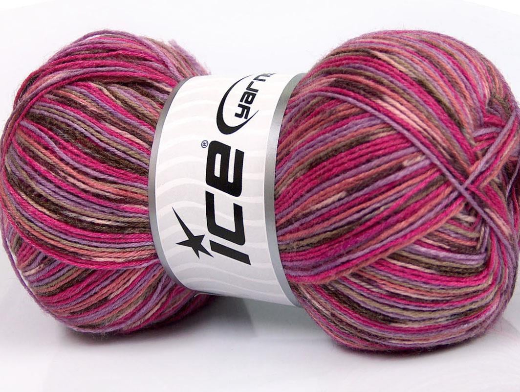 Bamboo Sock Brown, Lilac, Pink Shades