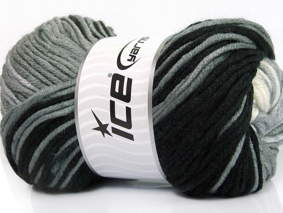 Batik Chunky Black, White, Grey