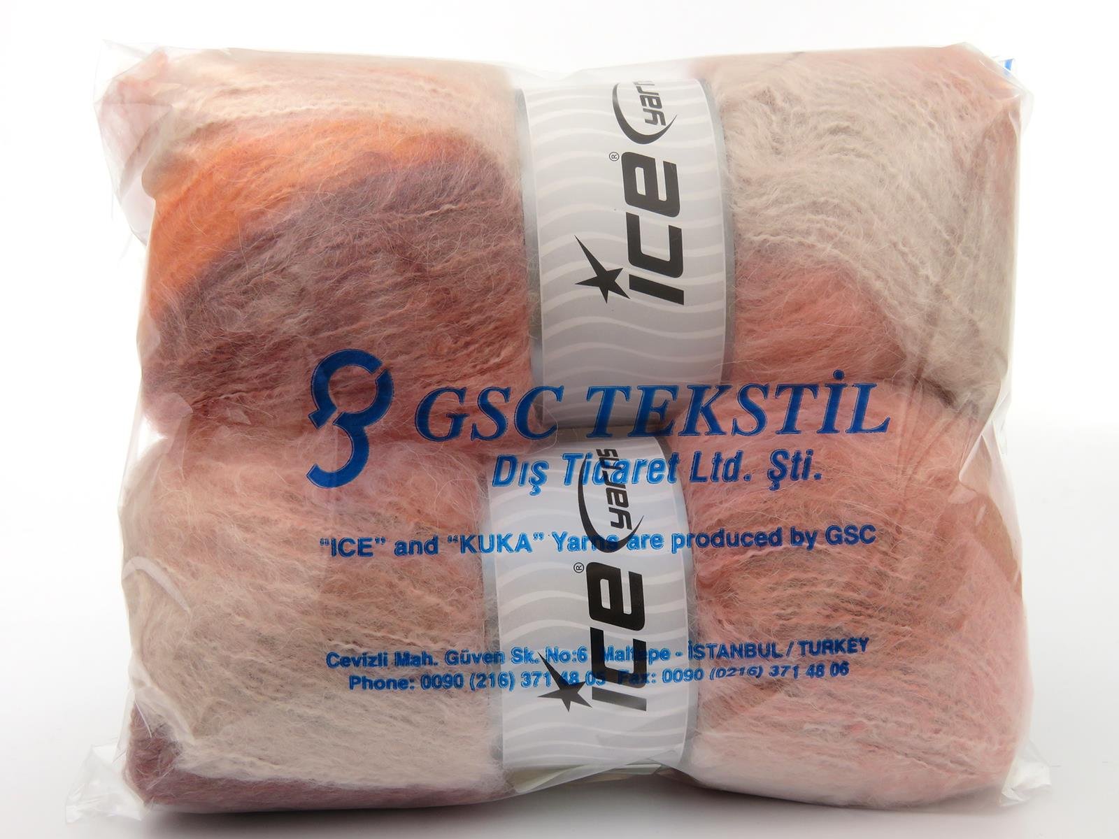 Bella Mohair Copper, Salmon Shades