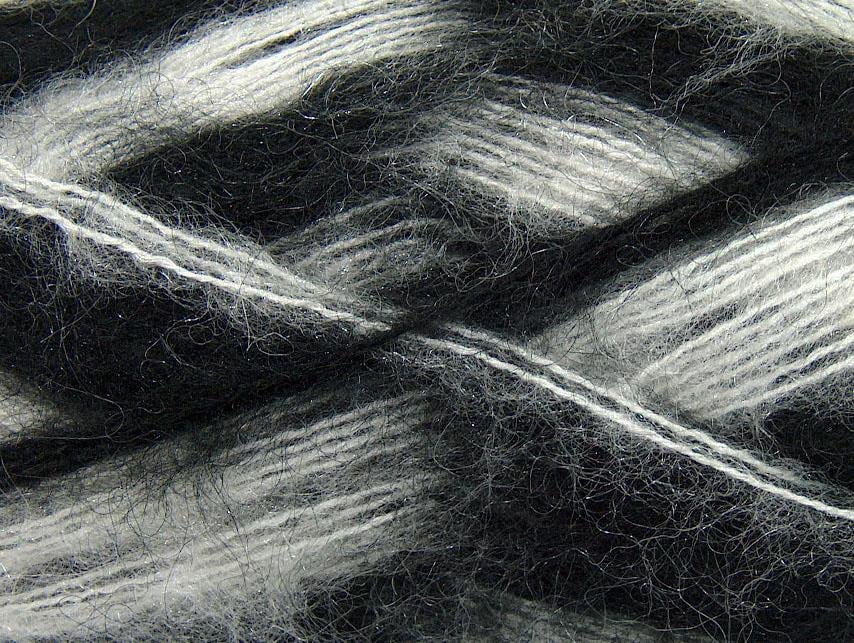 Bermuda Mohair Black, White