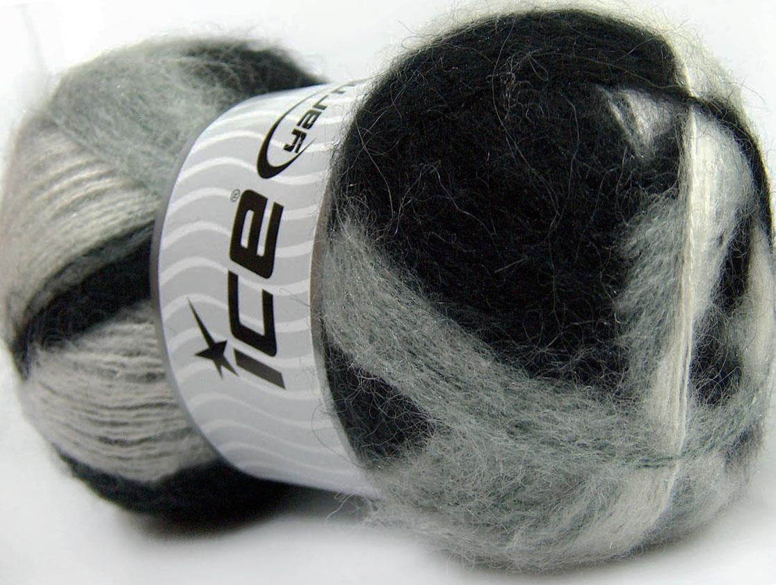 Bermuda Mohair Black, White, Grey