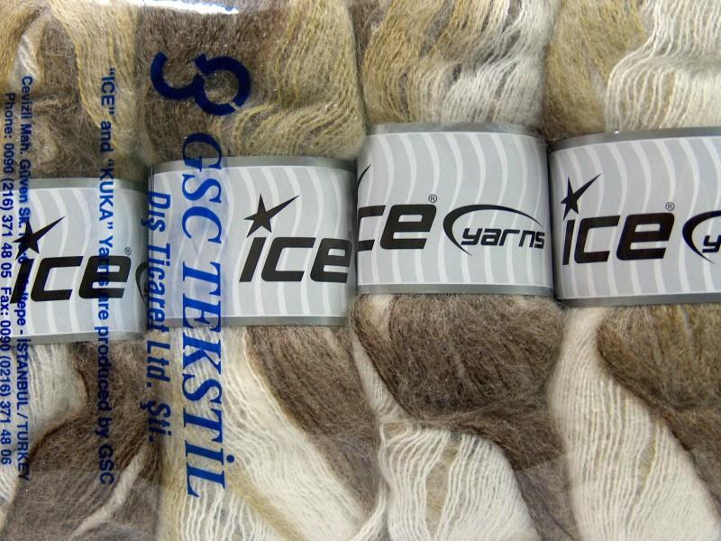 Bermuda Mohair Green, White, Camel