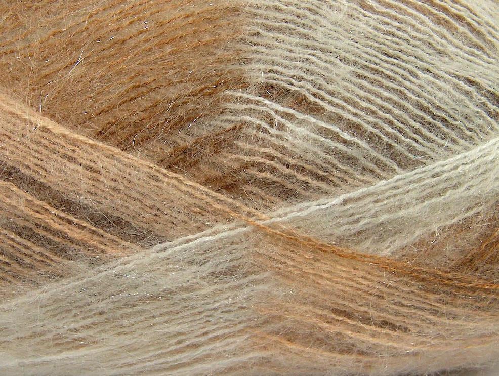 Bermuda Mohair White, Cream, Camel
