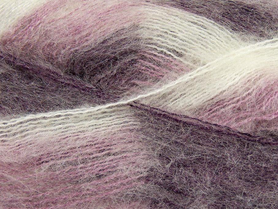 Bermuda Mohair White, Purple, Lilac