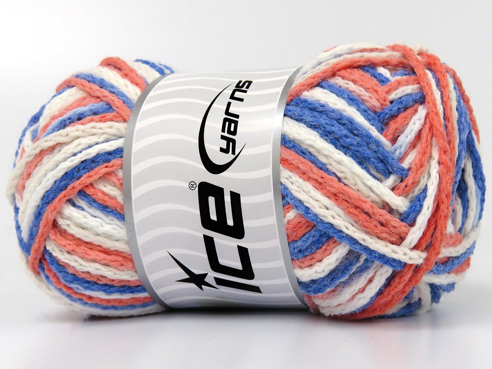 Bonfire Air Blue, White, Salmon