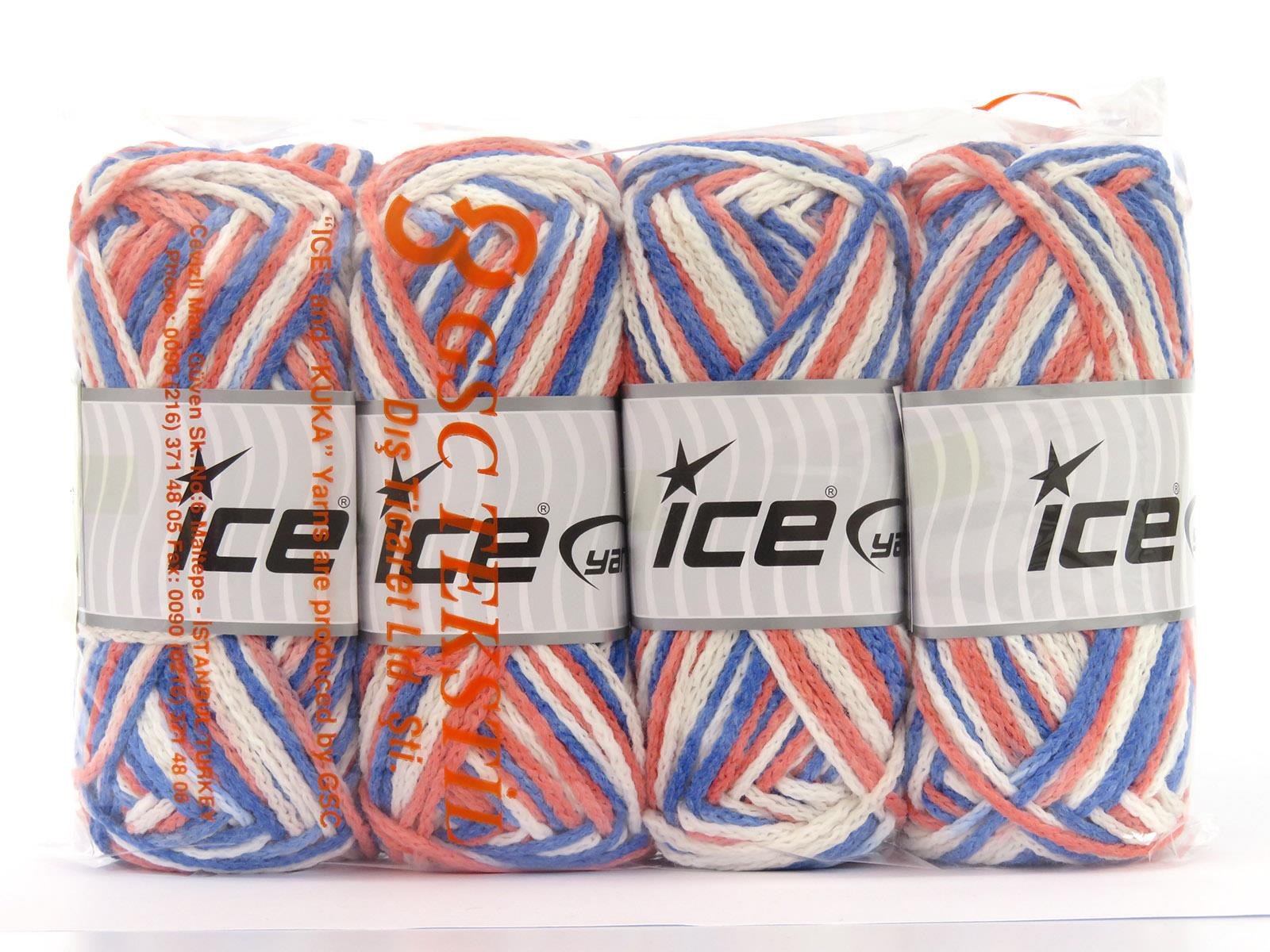 Bonfire Air Blue, White, Salmon