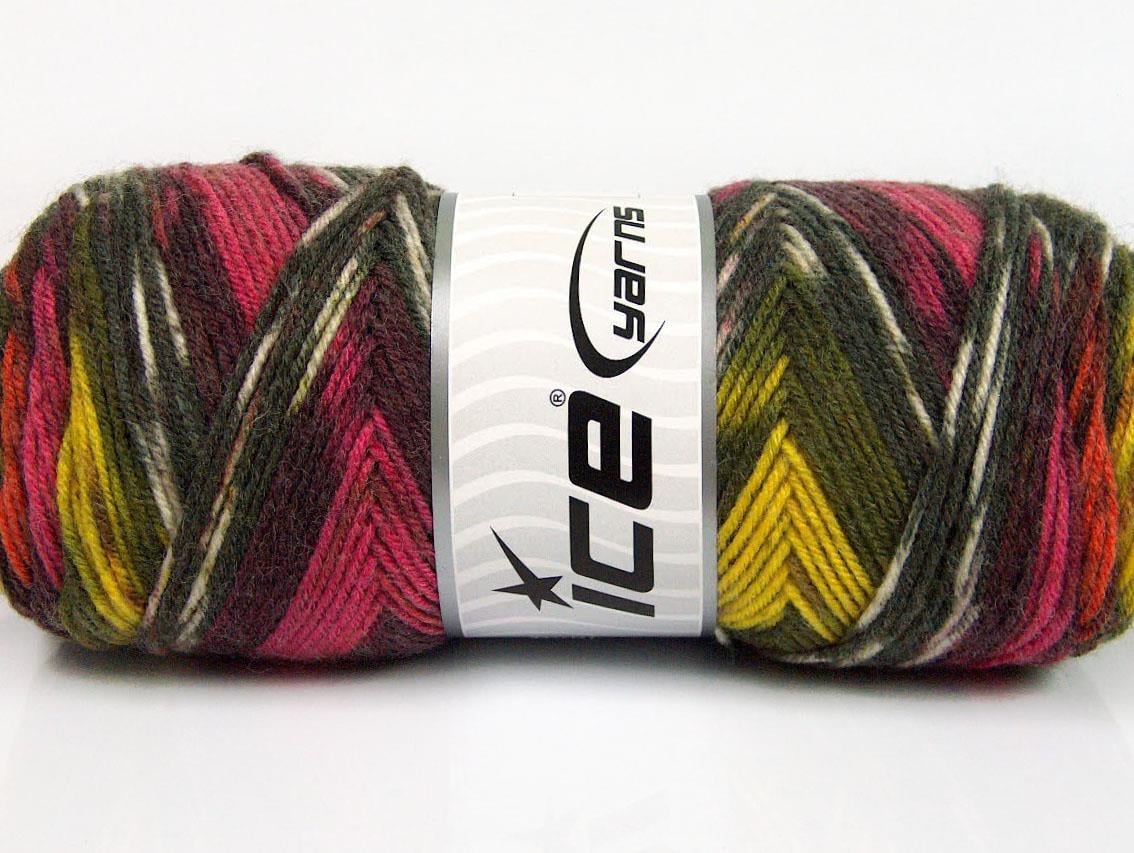 Bonito Ethnic Pink, Orange, Yellow, Grey, Maroon