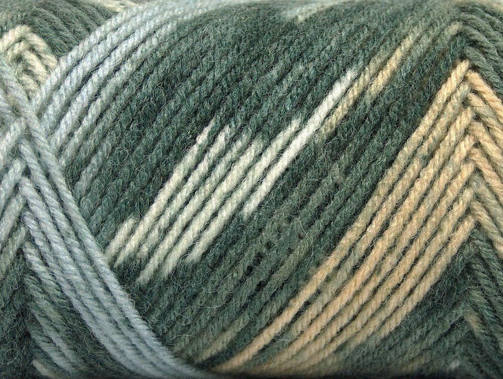 Bonito Ethnic White, Light Brown, Light Blue, Grey Shades