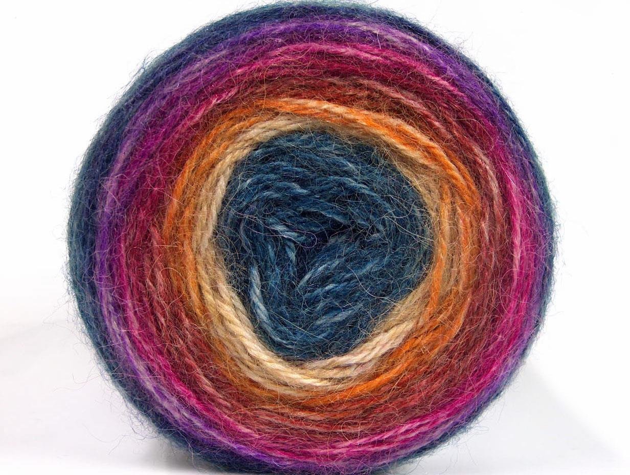 Cakes Alpaca Blue, Cream, Burgundy, Gold, Fuchsia