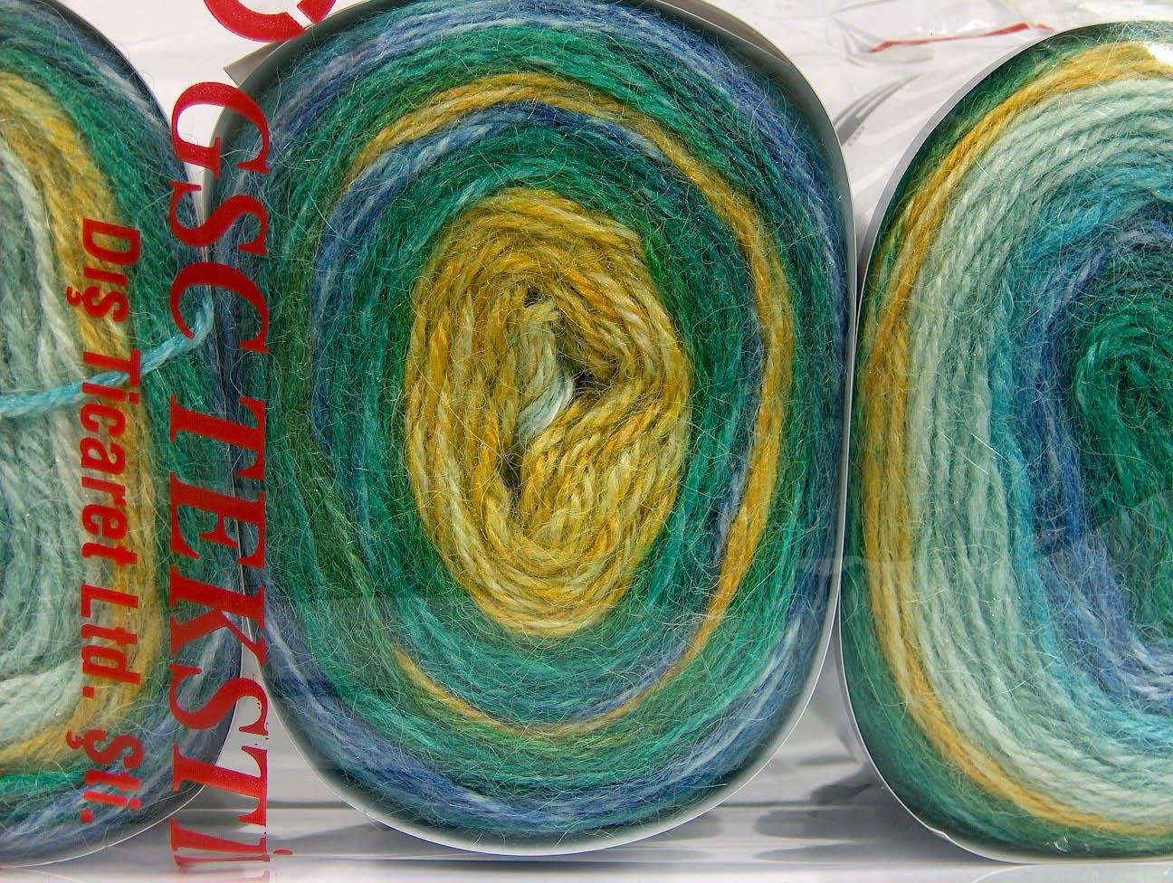Cakes Alpaca Blue, Turquoise, Green Shades