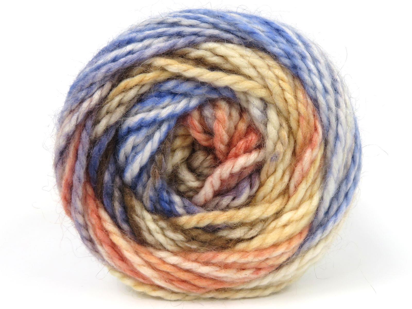 Cakes Alpine Angora Camel, Salmon, Ecru, Purple Shades