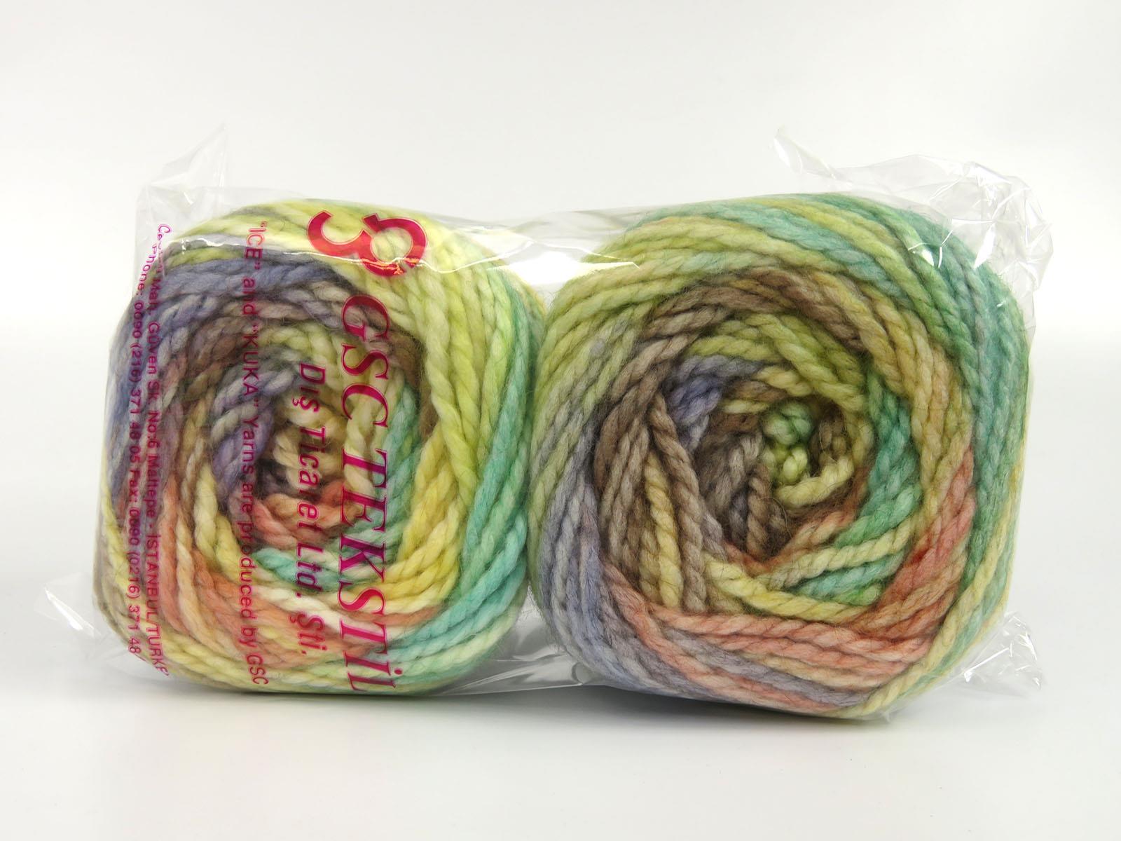 Cakes Alpine Angora Green, Blue, Yellow, Salmon, Purple Shades