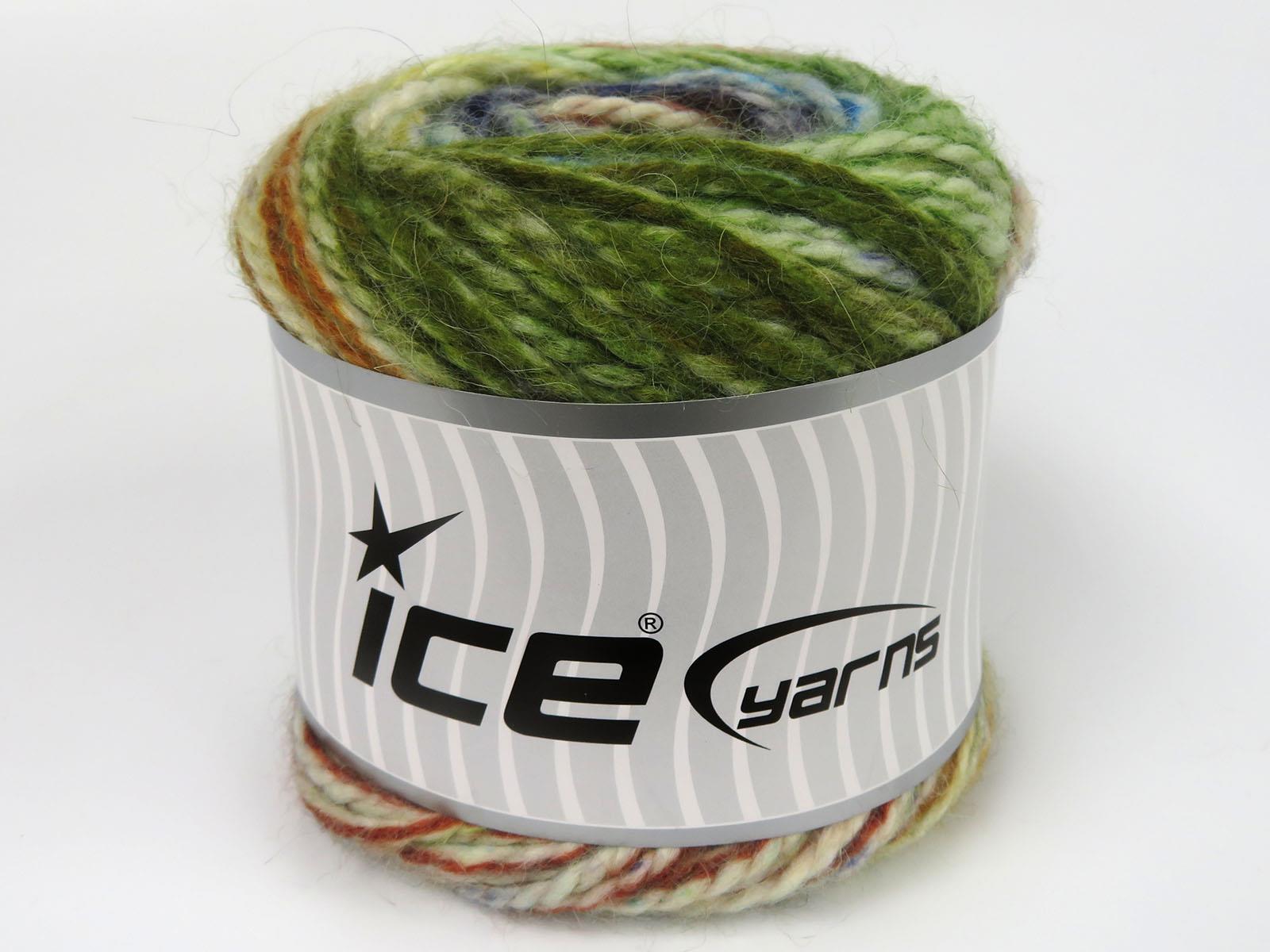 Cakes Alpine Angora Green, Turquoise, Navy, Copper, Ecru