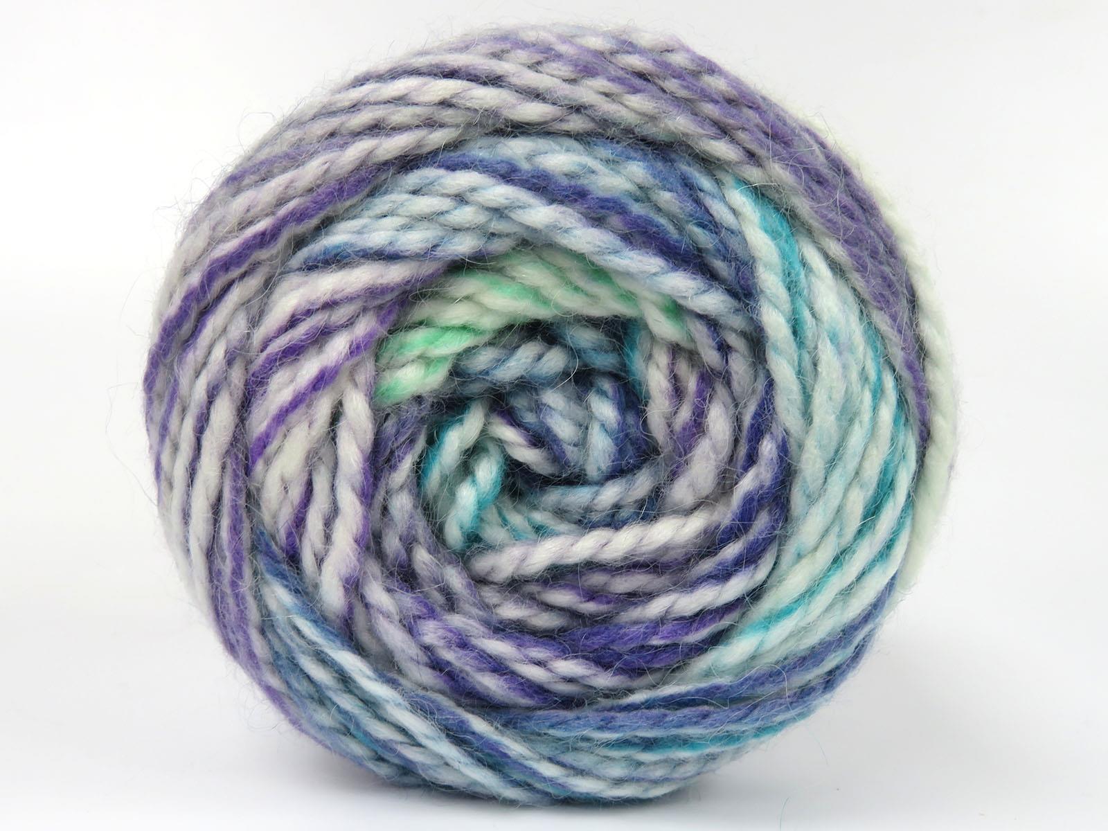 Cakes Alpine Angora Purple, Green Shades, Ecru