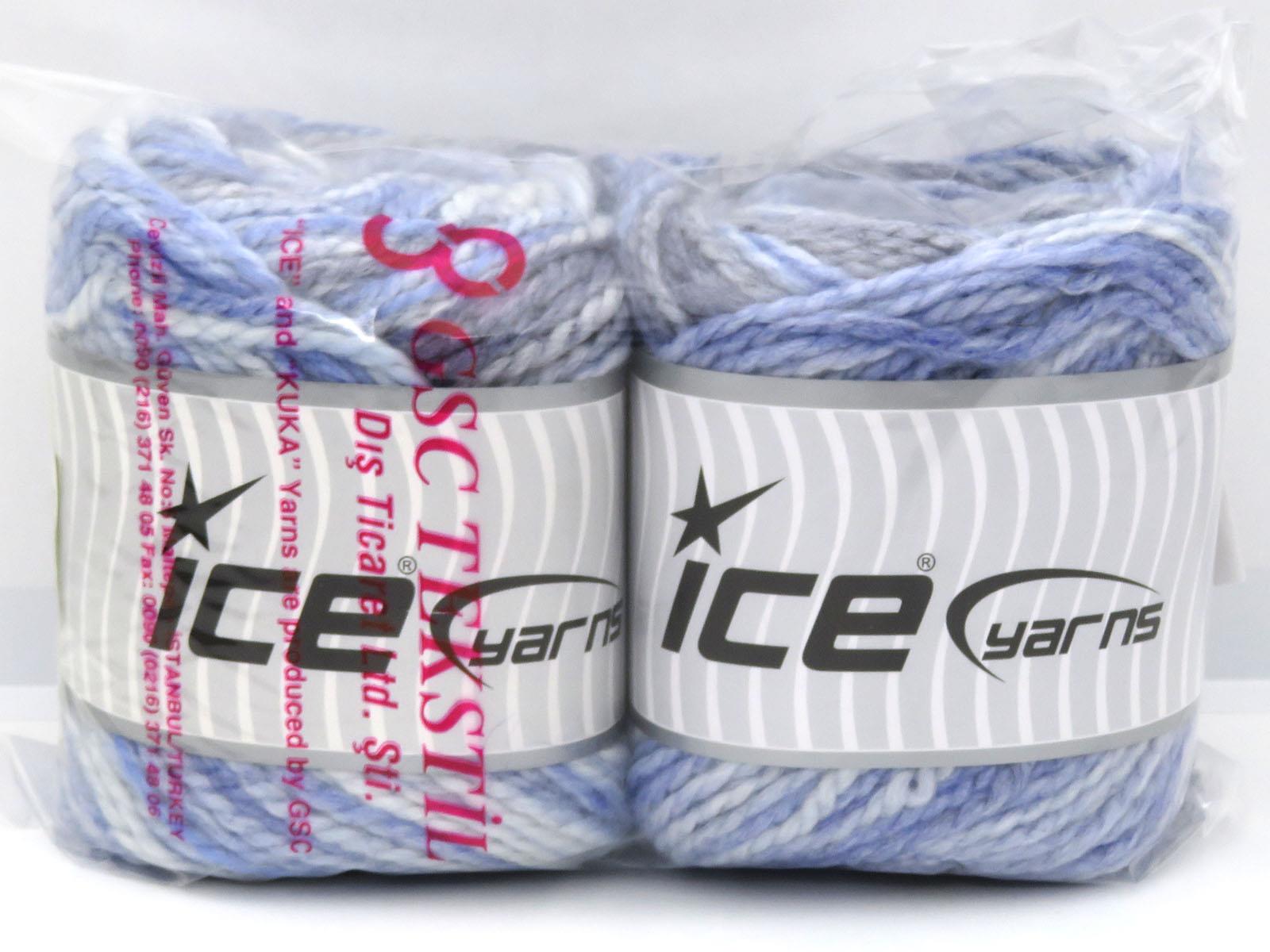Cakes Alpine Angora White, Grey, Blue Shades