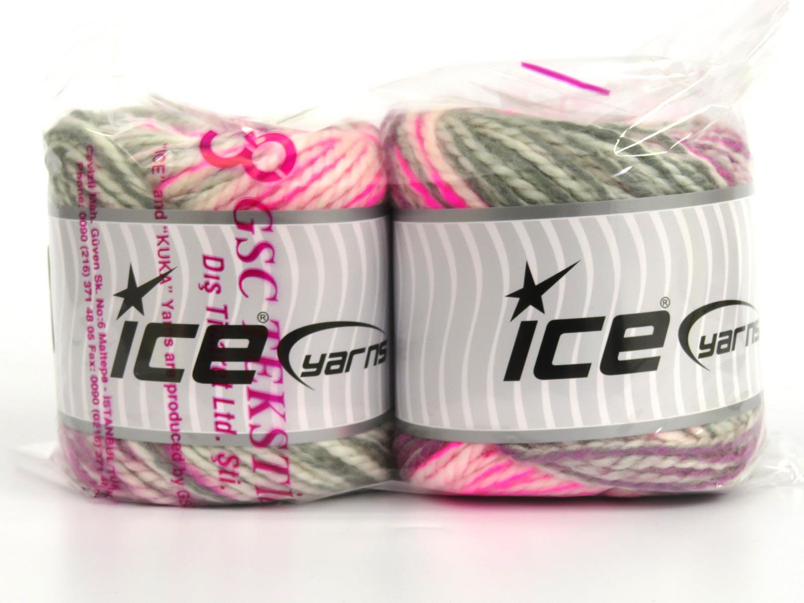 Cakes Alpine Angora White, Pink Shades, Grey Shades