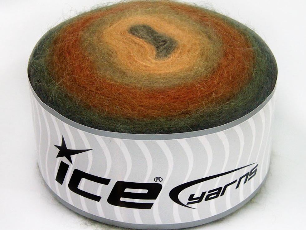 Cakes Angora Brown Shades, Khaki, Light Salmon