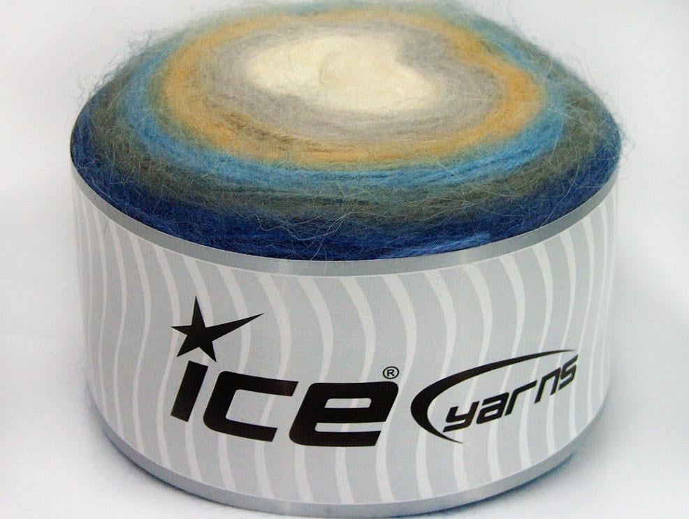 Cakes Angora White, Grey, Gold, Khaki, Blue Shades