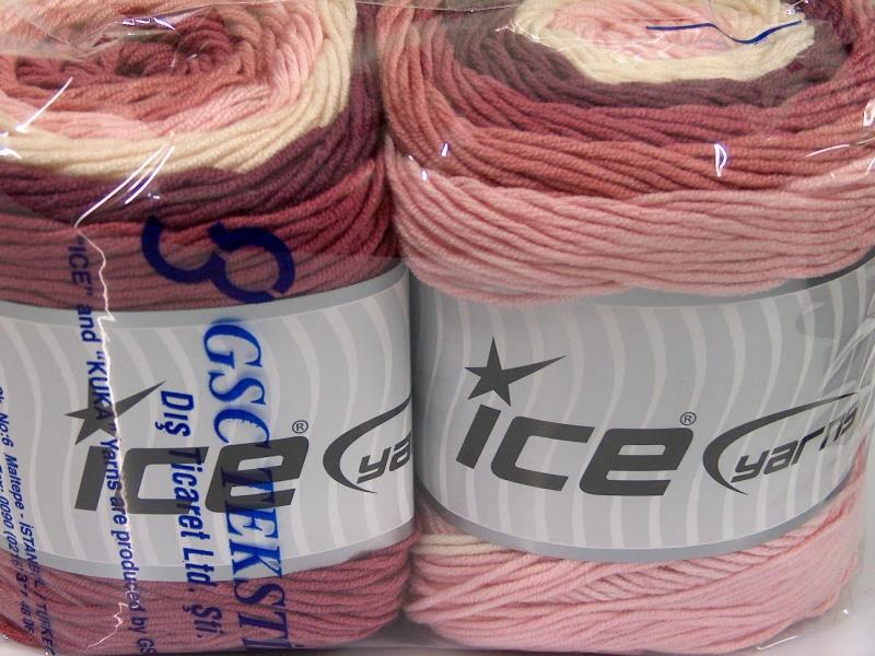 Cakes Aran Cream, Orchid, Pink Shades