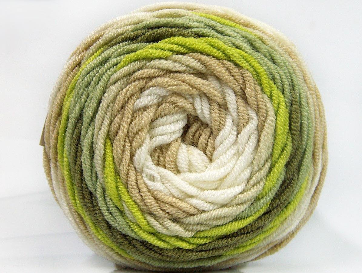 Cakes Blues Cream, Green Shades, Beige