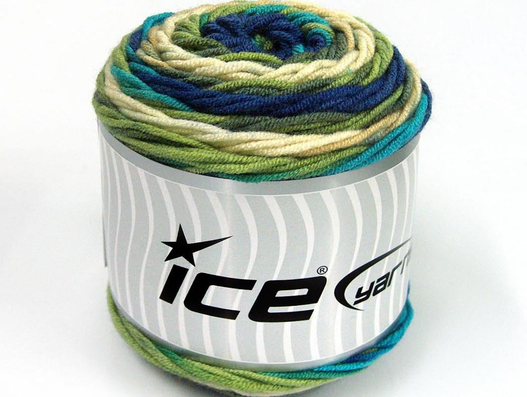 Cakes Blues Green, Cream, Turquoise, Navy