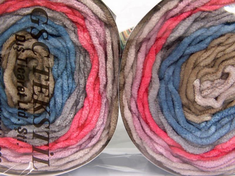 Cakes Chenille Lilac, Grey, Camel, Salmon, Jeans Blue