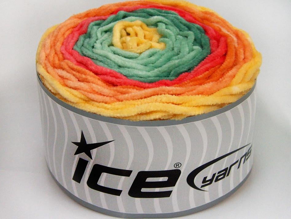 Cakes Chenille Orange, Yellow, Green Shades, Salmon
