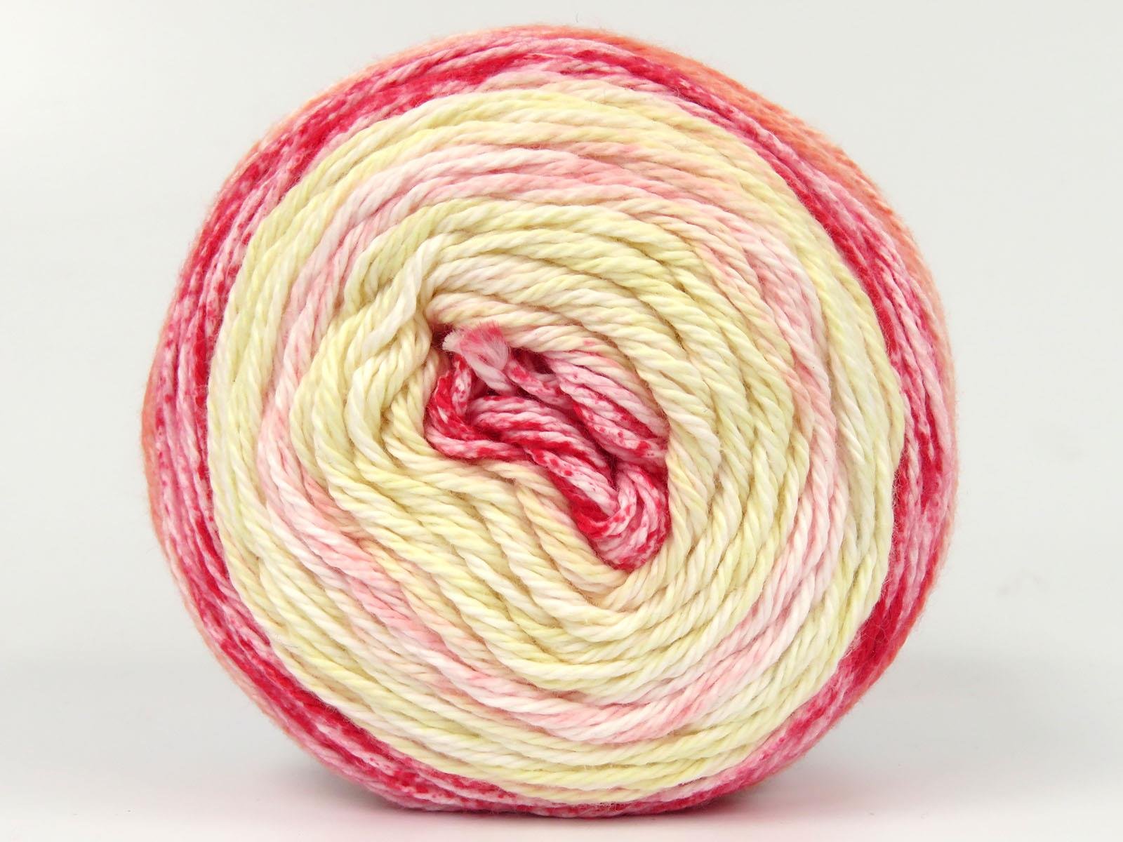 Cakes Cotton Royal White, Red, Orange, Light Pink, Light Yellow