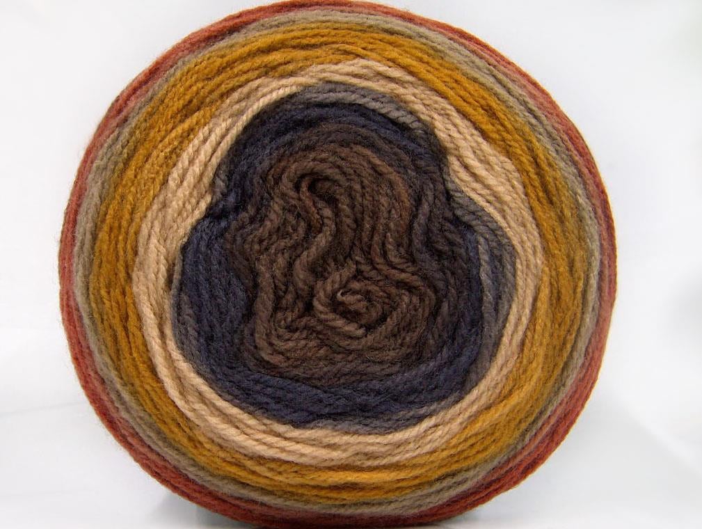 Cakes DK Brown Shades, Olive Green, Dark Grey