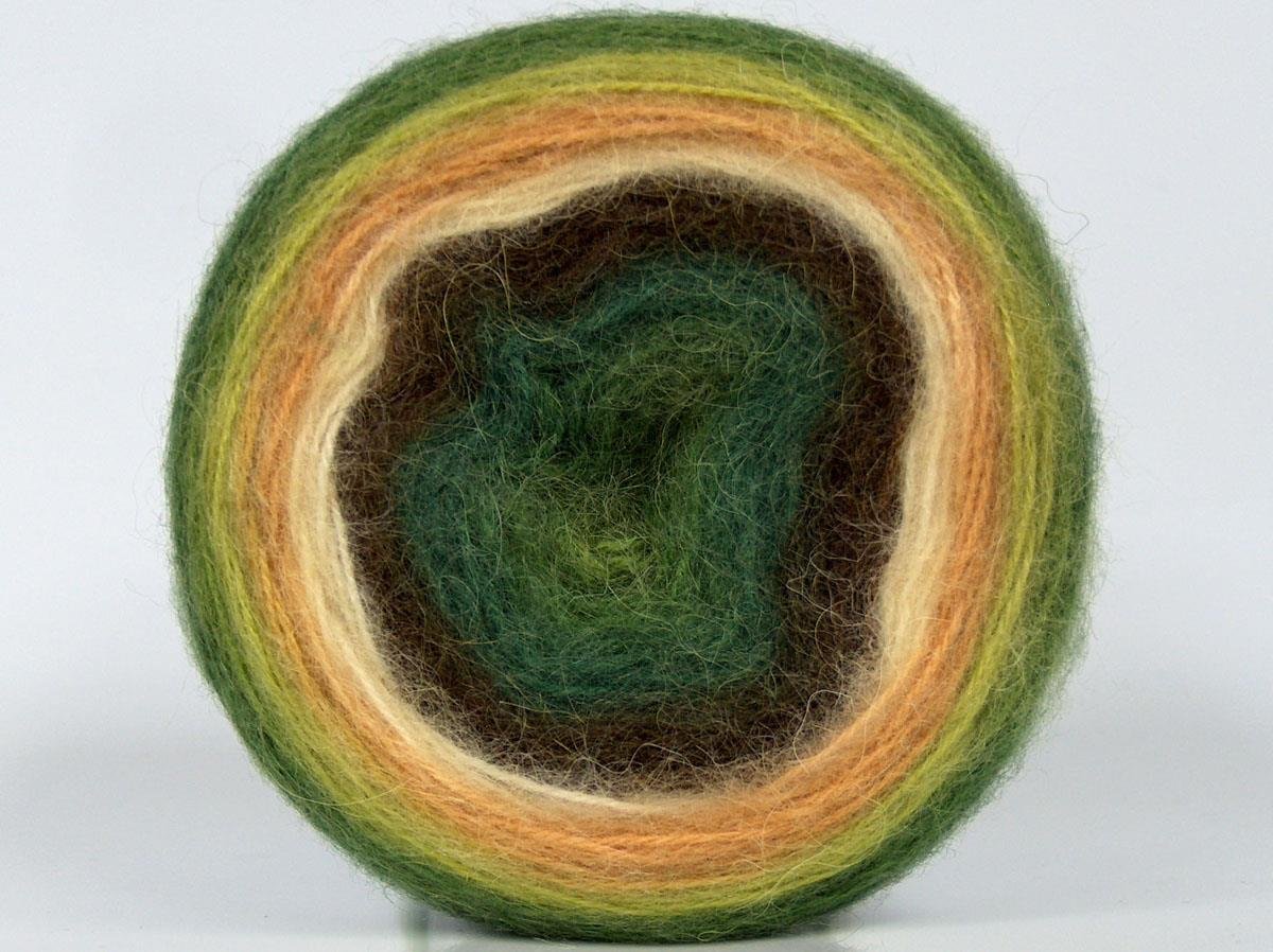 Cakes Mohair Brown, Green Shades, Cream Shades
