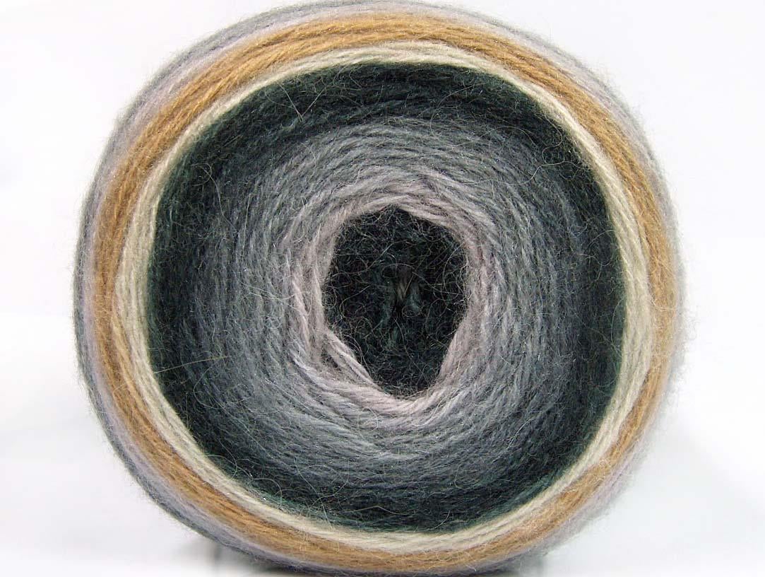 Cakes Mohair Cream, Light Brown, Grey Shades