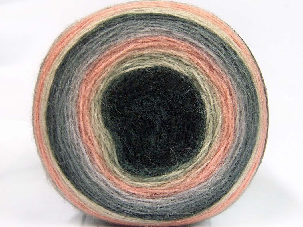 Cakes Mohair Cream, Light Salmon, Grey Shades